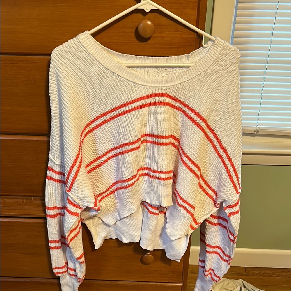 Aerie Cropped Oversized Sweater